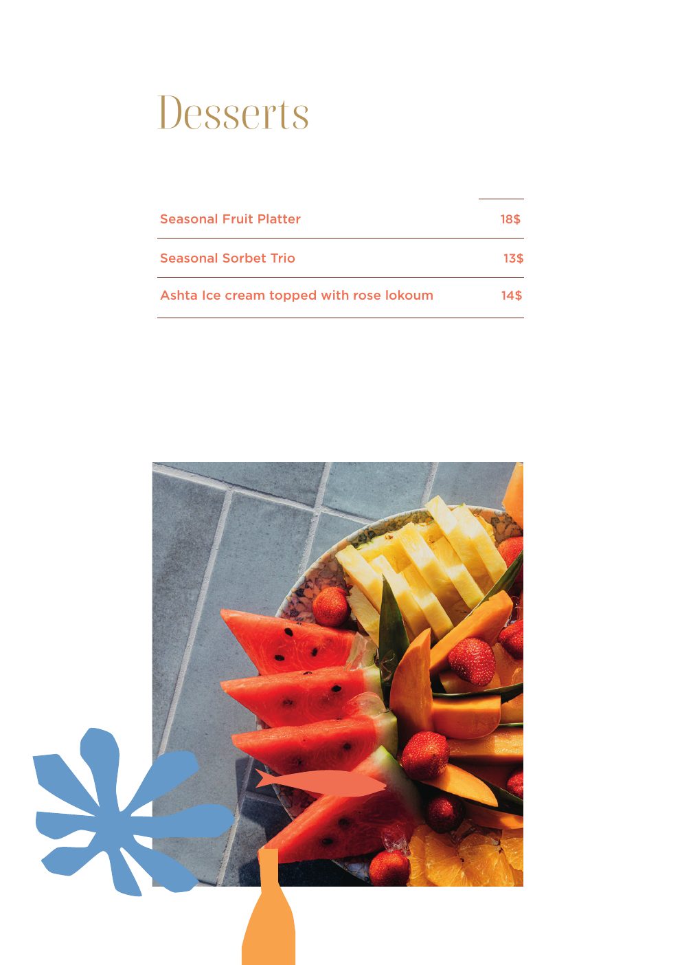 KYMA food menu page 8